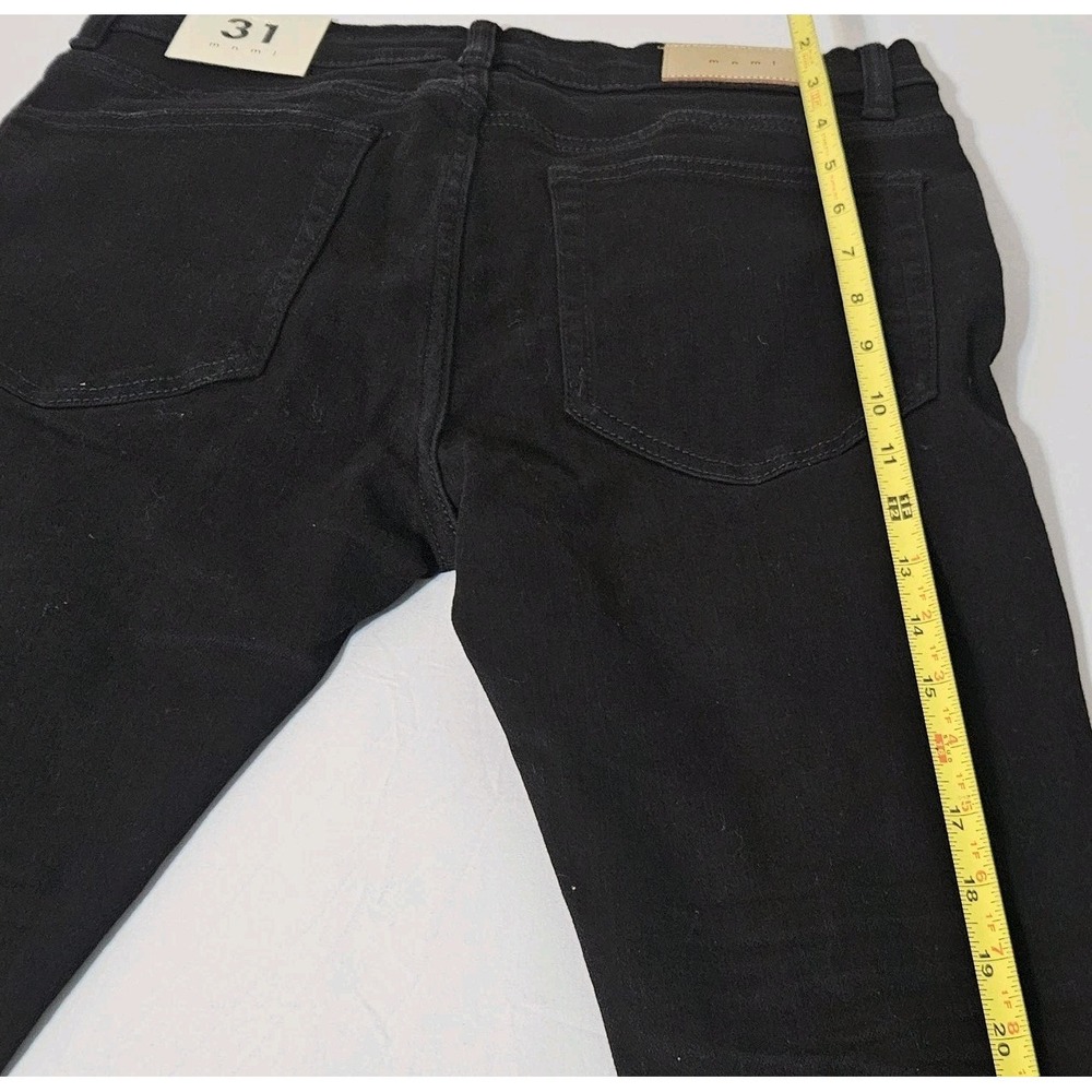 NEW Mnml Jeans Mens 31 (31x33) Black Stretch Denim Paint Splatter Distressed - Picture 9 of 11
